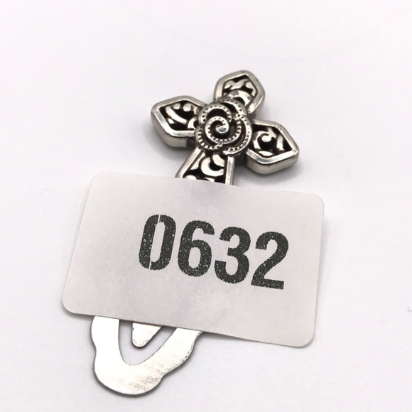 Bookmark Cross Silver Plate Scrolled Faith Gift Friend Quiet Luxury - Picture 8 of 8